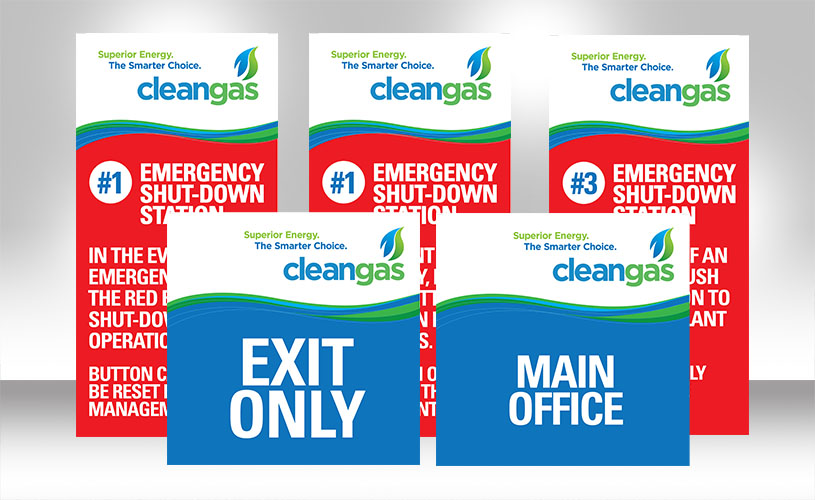 Clean Gas Signs